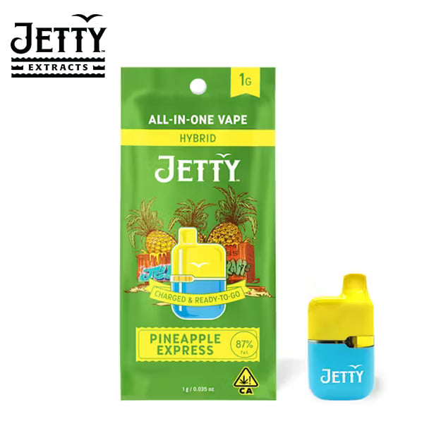 Jetty AIO - Pineapple Express - High THC (All-In-One) by Jetty Extracts