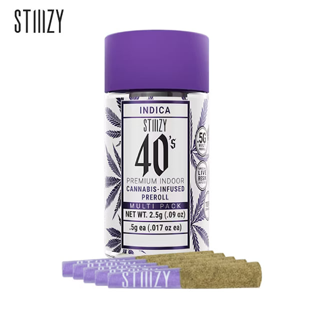 Stiiizy 40's - King Louis XIII - Infused Pre-Rolls - (5 Pack) by Stiiizy