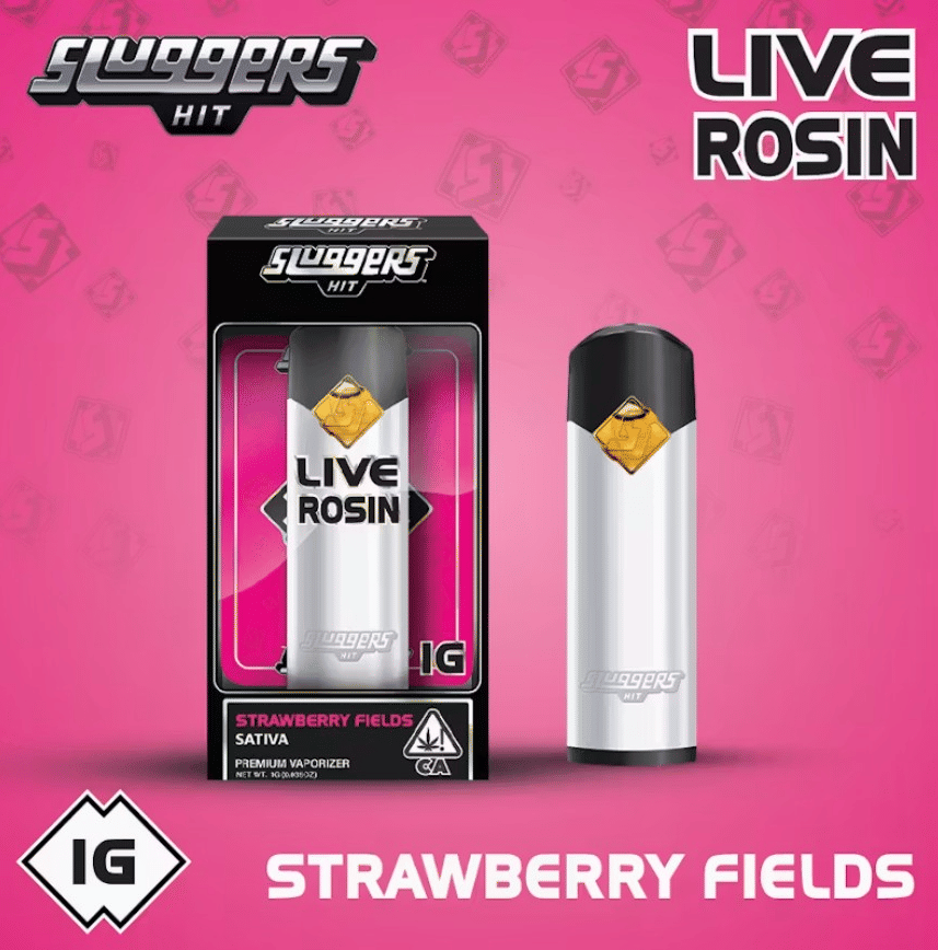 Sluggers AIO - Strawberry Fields - Live Rosin Infused (All-In-One) by Sluggers
